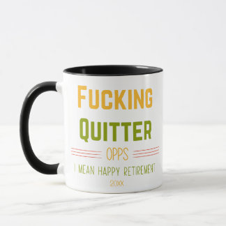 Caneca F*Amarrando Oops Quero Dizer Feliz Aposentadoria E