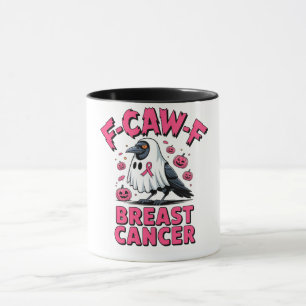 Caneca F-Caw-F Cancer Da Mama Cromo De Cancer Da Mama Eng