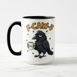 Caneca F-CAW-F Corvo | Caneca de Café Divertida F