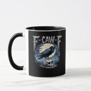 Caneca F-Caw-F Corvo Corvo Clássico ao Luar