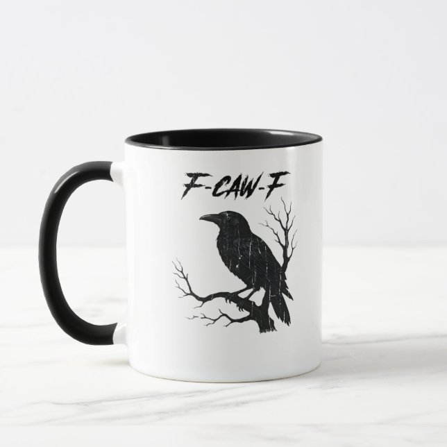 Caneca F-Caw-F Corvo Engraçado (Esquerda)
