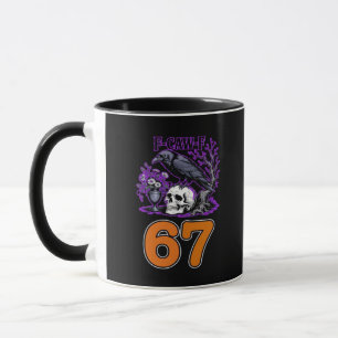 Caneca F-Caw-F Frango Halloween Clássico Divertido Modern