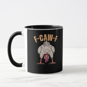 Caneca F Caw F Galinha Engraçada Estilo Clássico Retro Le