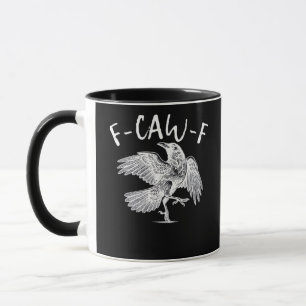 Caneca F-Caw-F Raven Gráfico Vintage