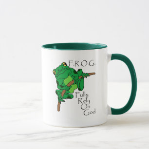 Caneca F.R.O.G. Confie inteiramente no deus #1