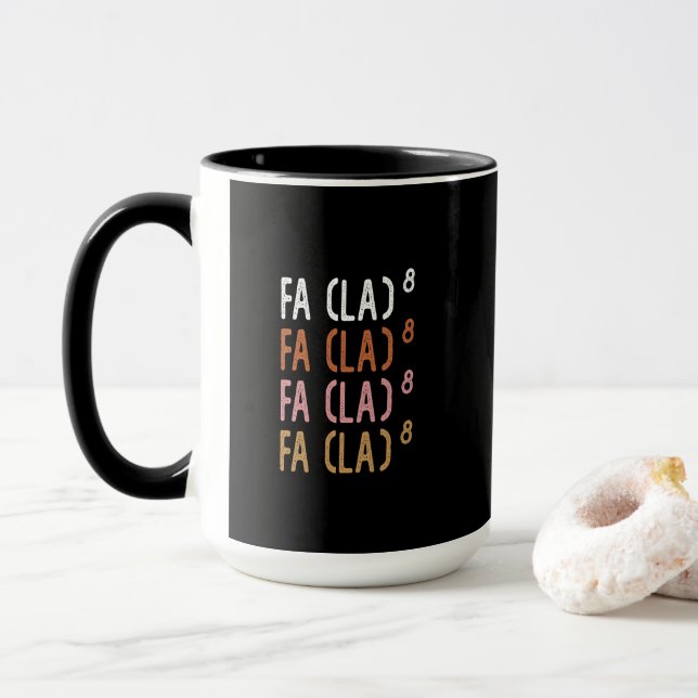 Caneca FA (LA)8 Matemática Divertida e Nerd (Com Donut)