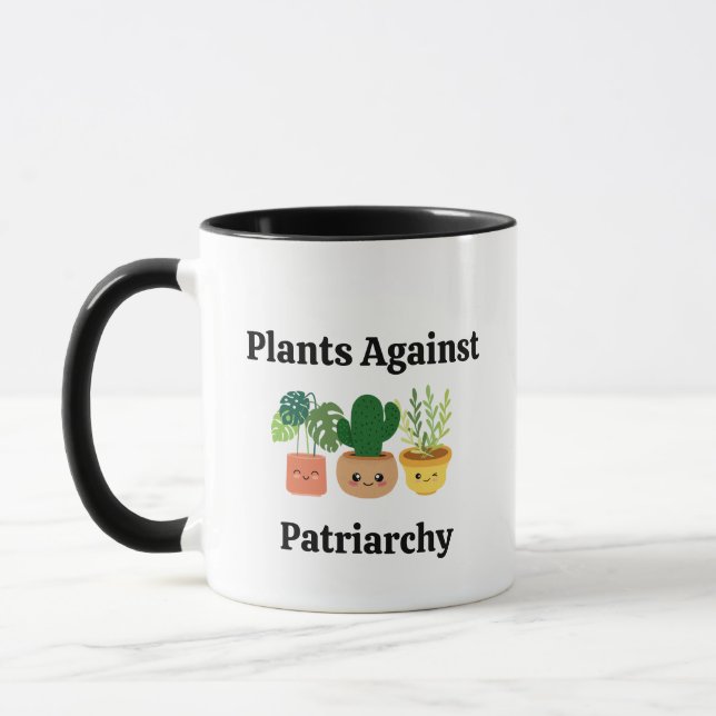 Caneca Fábrica Engraçada Mãe Jardim Plantas Aluguer Femin (Esquerda)