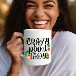 Caneca Fábrica louca Mug de café com plantas plantadas