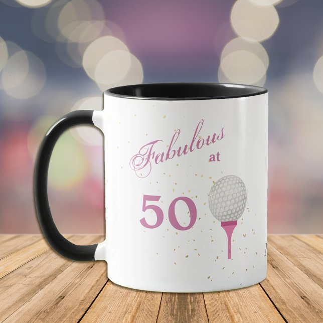 Caneca Fabuloso a 50 Golfe personalizado (Criador carregado)