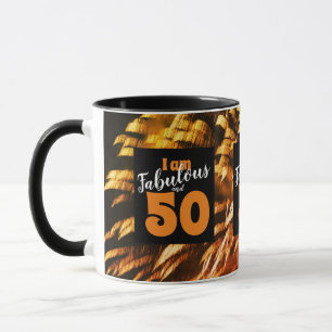 Caneca Fabuloso e 50 "I am" Groovy Fireworks Orange
