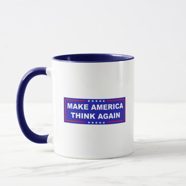 Caneca Faça a América pensar novamente (Esquerda)