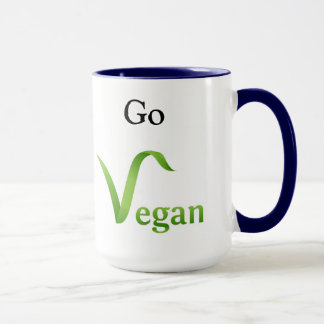 Caneca Faça a coisa certa! Vai Vegan Ringer Mug