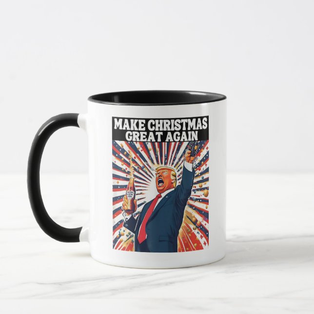 Caneca Faça Excelente De Natal Novamente Xmas Engraçado T (Esquerda)