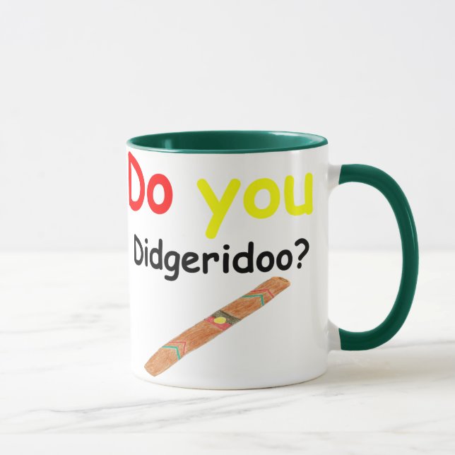 Caneca Faça-o copo do didgeridoo (Direita)