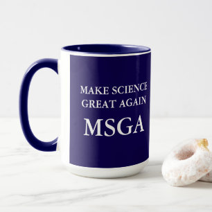 Caneca Faça o Excelente de Ciência de novo MSGA Typografi