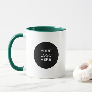 Caneca Faça o Upload do Seu Próprio Logotipo de Negócios 