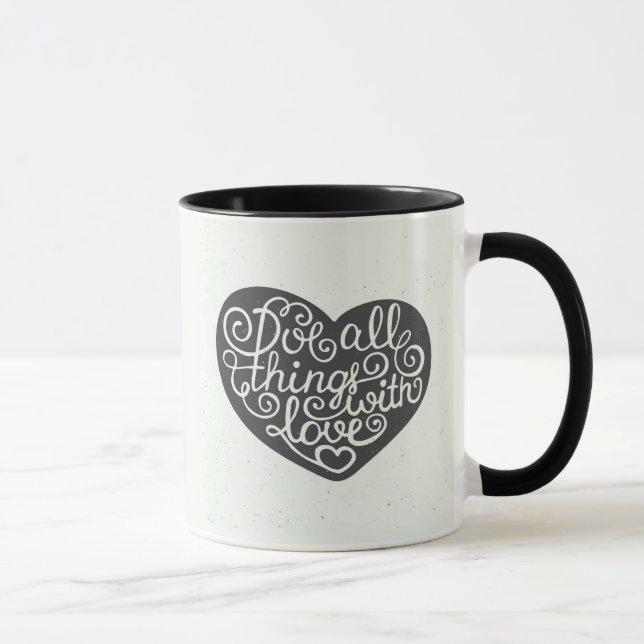 Caneca Faça todas as coisas com amor (Direita)