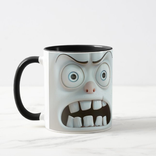 Caneca Face sarcástica 3D Mug (Esquerda)