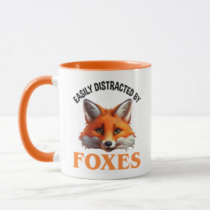 Caneca Facilmente Distraída Por Raposas