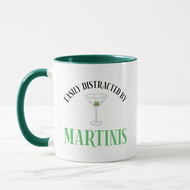 Caneca Facilmente Distraído Por Martinis (Esquerda)