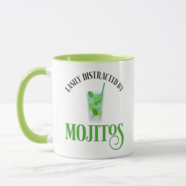 Caneca Facilmente Distraído Por Mojitos (Esquerda)