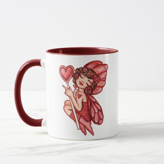 Caneca Fada de dia de os namorados (Esquerda)