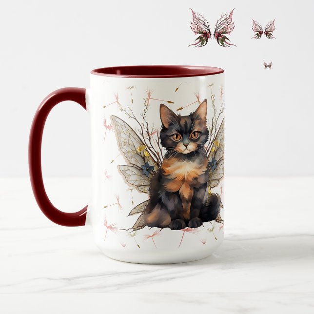 Caneca Fada de Gato 2 Mug de Café (Criador carregado)