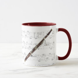 Caneca - fagote com partitura