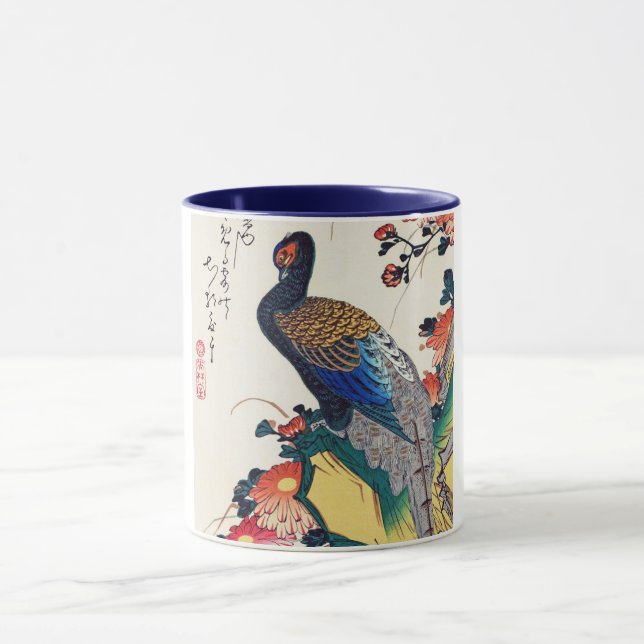 Caneca Faisão e crisântemo, Hiroshige, Ukiyo-e (Centro)