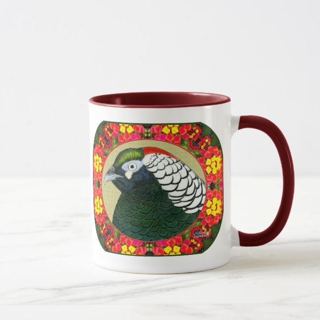 Caneca Faisão e Flores de Amherst (Direita)