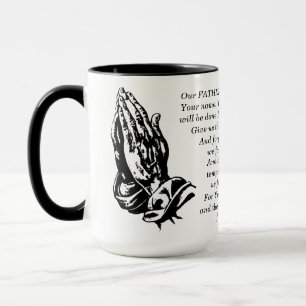 Caneca Faith Coffee Mug - Escritura de Oração do Senhor