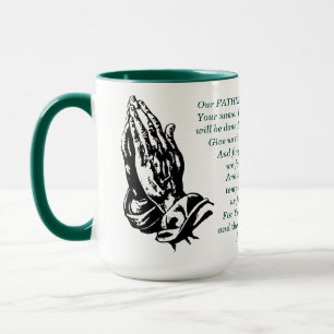 Caneca Faith Coffee Mug - Escritura de Oração do Senhor