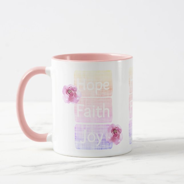 Caneca Faith Hope Joy mug (Esquerda)