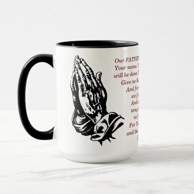 Caneca Faith Mug - A oração do Senhor Matt 9:6-13 (Esquerda)
