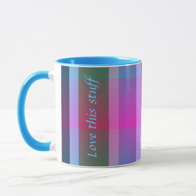 Caneca Faixa Azul e Rosa (Esquerda)