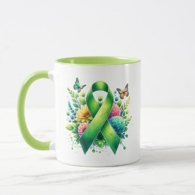 Caneca Faixa de Sensibilização para a Doença de Lyme (Esquerda)