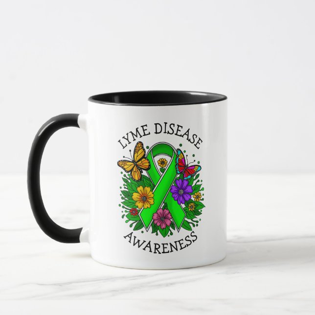 Caneca Faixa de Sensibilização para a Doença de Lyme (Esquerda)