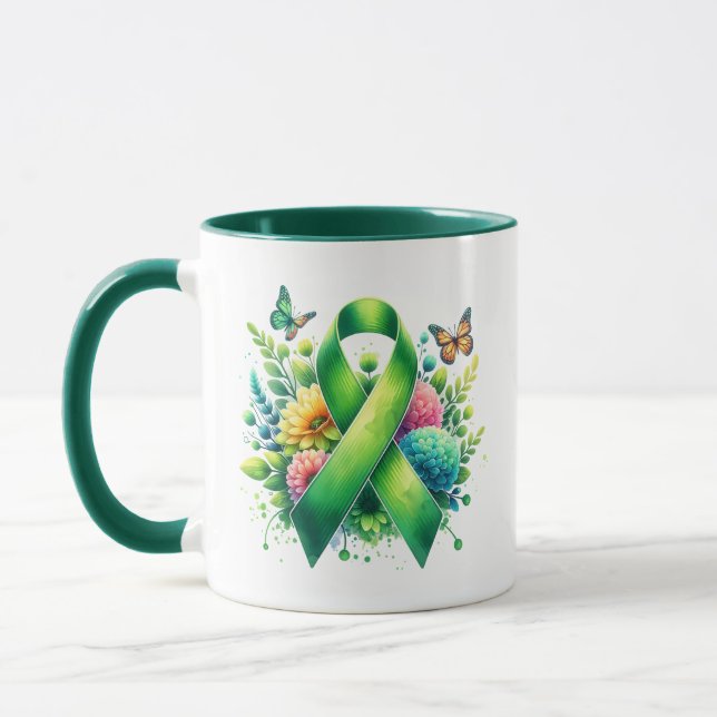 Caneca Faixa de Sensibilização para a Doença de Lyme (Esquerda)
