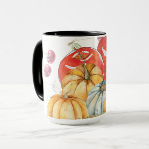 Caneca Fala de Abóbora e Maçãs