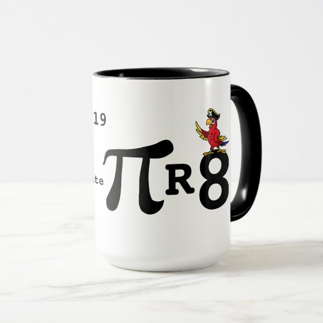 Caneca Fale Como Um Pi-Lo Pirata Inteligente (Frente Esquerda)