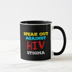 Caneca Fale Contra o Estigma do HIV - Sensibilização para