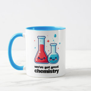 Caneca Fale e tubo bonitos Temos Química de Excelente