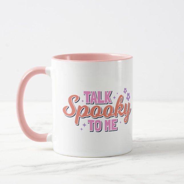 Caneca Fale Mal Comigo Halloween Moderno (Esquerda)