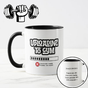 Caneca Falha ao Enviar para a Academia Humor Fitness Engr