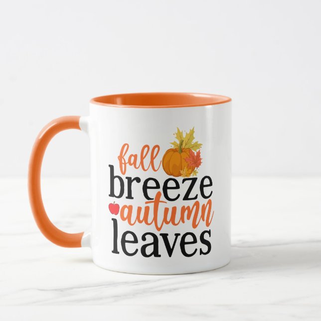 Caneca Fall Breeze Autumn Deixa Wordart (Esquerda)