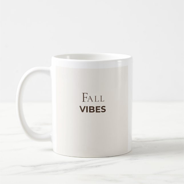 Caneca Fall Vibes | Caneca de Café Outono Aconcheg (Esquerda)