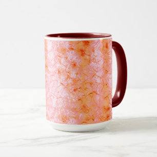 Caneca Falsa pele de salmão, com partes clareadas