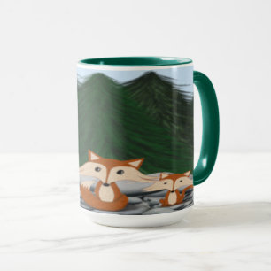 Caneca Família Adorável Fox