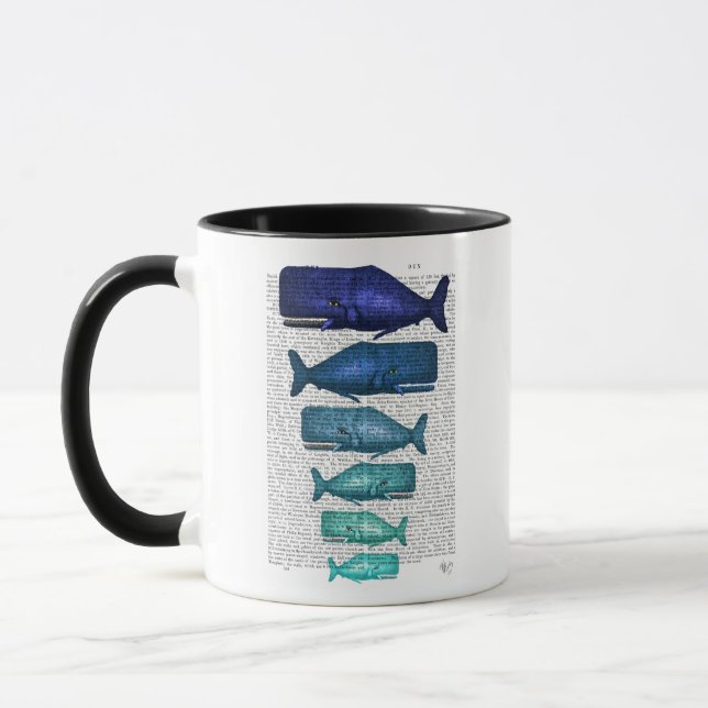 Caneca Família Baleia Azul (Esquerda)