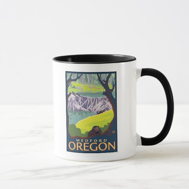 Caneca Família Beaver - Medford, Oregon (Direita)